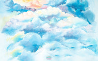 Backdrop - Painted Cloud Sky
