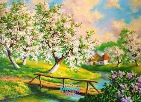 Backdrop - Painted Garden Of Eden