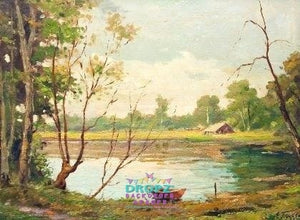 Backdrop - Painted Lake Portrait