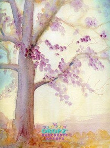 Backdrop - Painted Purple Tree
