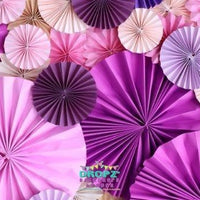 Backdrop - Paper Rosettes Orchid