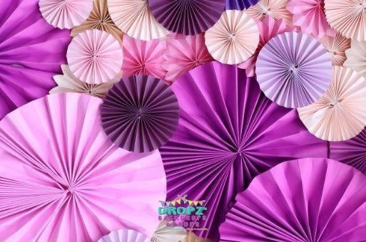 Backdrop - Paper Rosettes Orchid