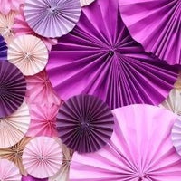 Backdrop - Paper Rosettes Orchid