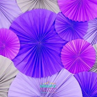 Backdrop - Paper Rosettes Purple