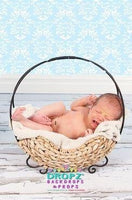 Backdrop - Pastel Blue Damask
