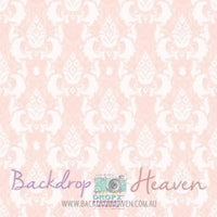 Backdrop - Pastel Pink Damask