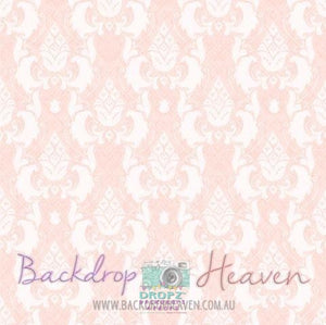Backdrop - Pastel Pink Damask