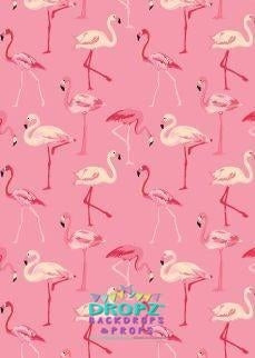 Backdrop - Pink Flamingo's