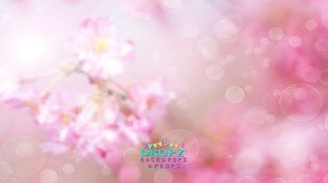 Backdrop - Pink Floral Bokeh