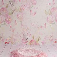 Backdrop - Pink Pastel Wooden Floor