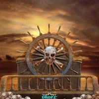 Backdrop - Pirate Ship Skulls