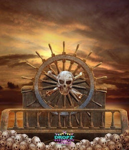 Backdrop - Pirate Ship Skulls