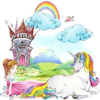 Backdrop - Princess Unicorn Castle Backdrop