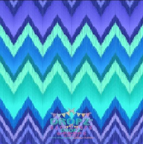 Backdrop - Purple & Jade Green Chevron