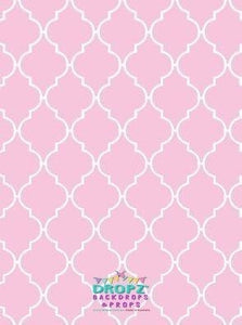 Backdrop - Quarterfoil Lattice - Choose A Color