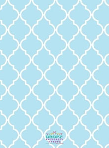 Backdrop - Quarterfoil Lattice - Choose A Color