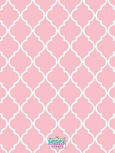 Backdrop - Quarterfoil Lattice - Choose A Color