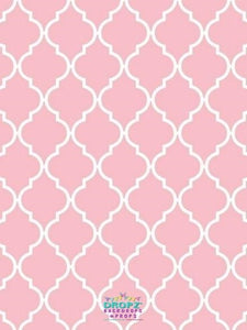 Backdrop - Quarterfoil Lattice - Choose A Color