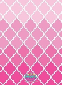Backdrop - Quarterfoil Lattice - Choose A Color