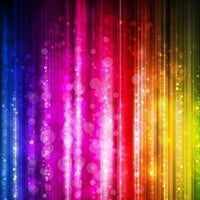 Rainbow Glitter Bokeh