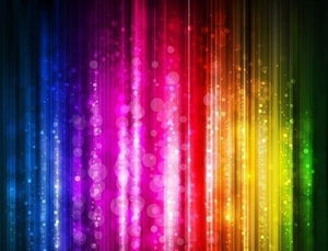 Rainbow Glitter Bokeh