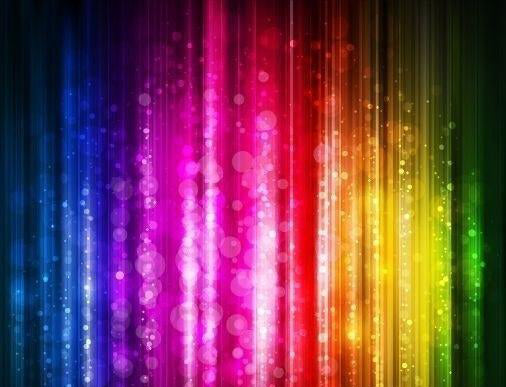 Rainbow Glitter Bokeh