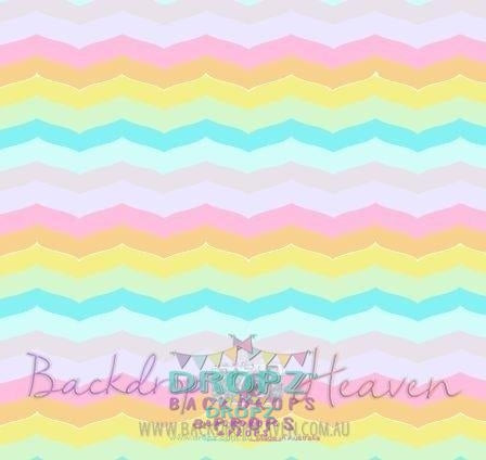 Backdrop - Rainbow Pastel Chevron