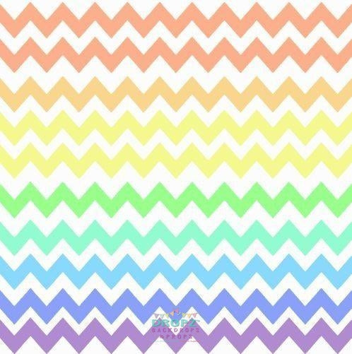 Backdrop - Rainbow Pastel Chevron 4