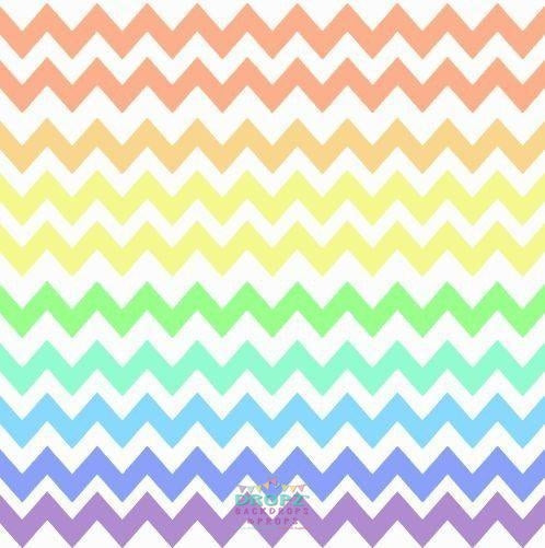 Backdrop - Rainbow Pastel Chevron 4