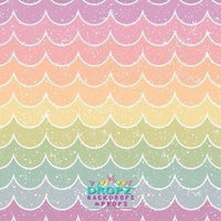 Backdrop - Rainbow Scallops