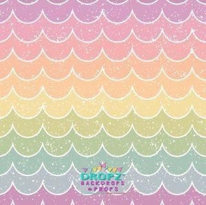 Backdrop - Rainbow Scallops