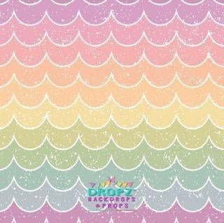 Backdrop - Rainbow Scallops