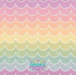 Backdrop - Rainbow Scallops