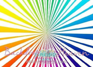 Backdrop - Rainbow Sunburst