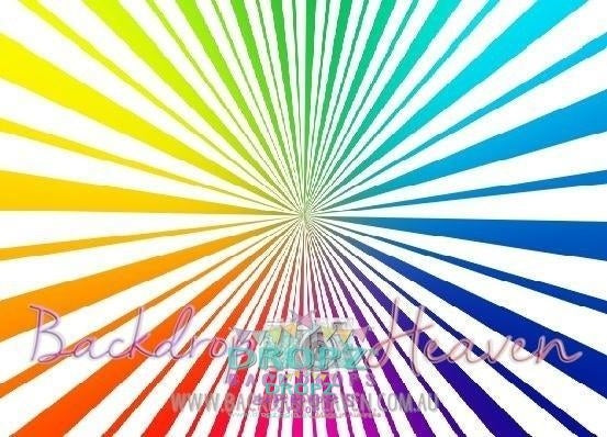 Backdrop - Rainbow Sunburst