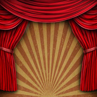 Backdrop - Red Curtain Circus Stage