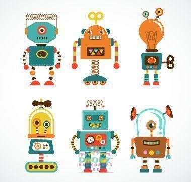 Backdrop - Retro Robots