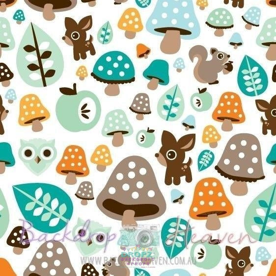 Backdrop - Retro Woodland Garden