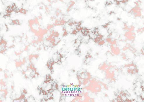 Backdrop - Rose Gold Marble Stone Backdrop