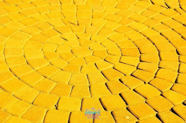 Backdrop - Round Yellow Brick Path