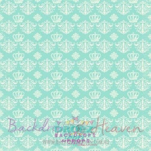 Backdrop - Royal Teal Damask