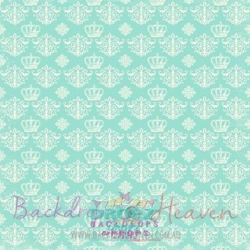 Backdrop - Royal Teal Damask