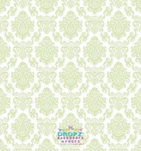 Backdrop - Sage Green Damask