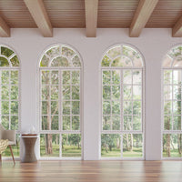 Backdrop - Scandinavian Arched Window Room