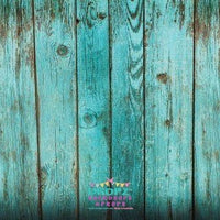 Backdrop - Shabby Teal Wooden Planks