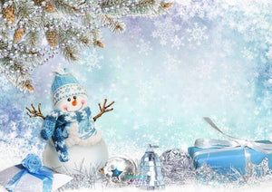 Backdrop - Snowflake Snowman