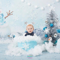 Backdrop - Snowflake Snowman