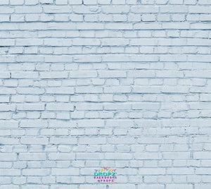 Backdrop - Soft Blue Bricks