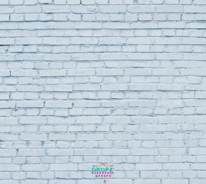 Backdrop - Soft Blue Bricks
