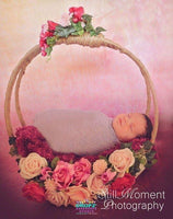 Backdrop - Soft Floral Painted Portrait
